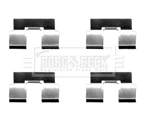 BORG & BECK Комплектующие, колодки дискового тормоза BBK1340